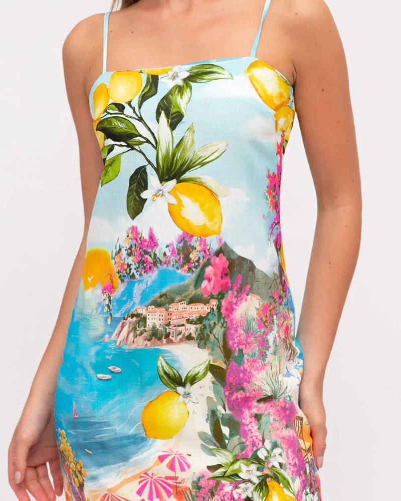 Printed Sleeveless Dress