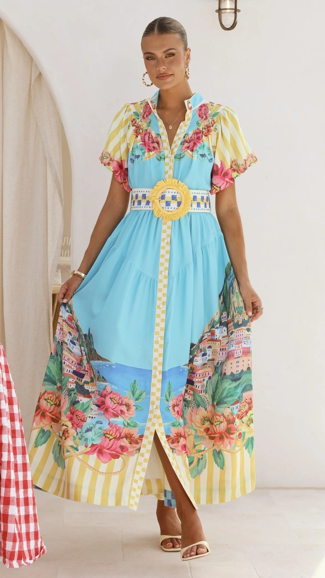 Yellow Maxi A-Line Dress