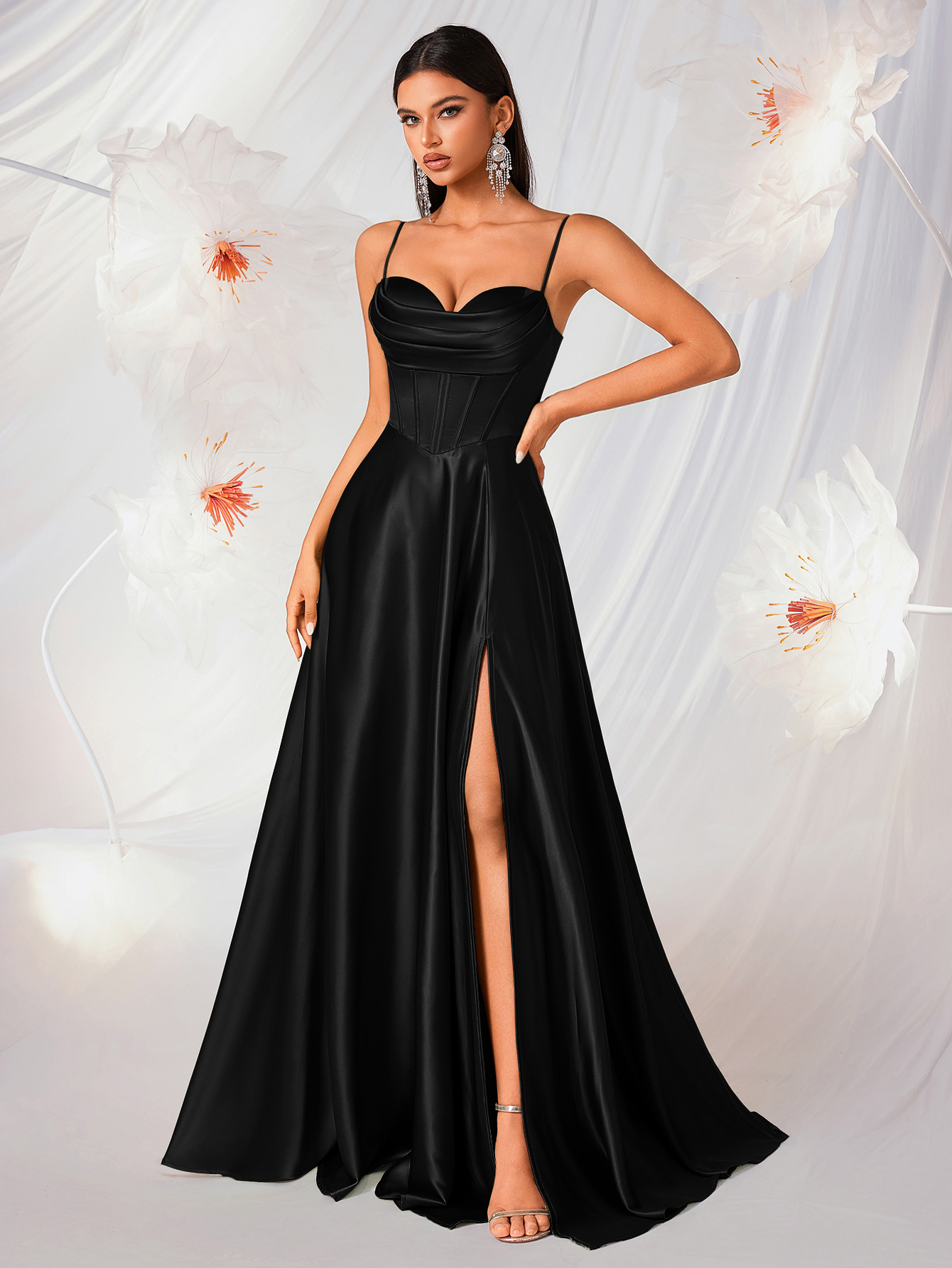 Black A-Line Sleeveless Dress
