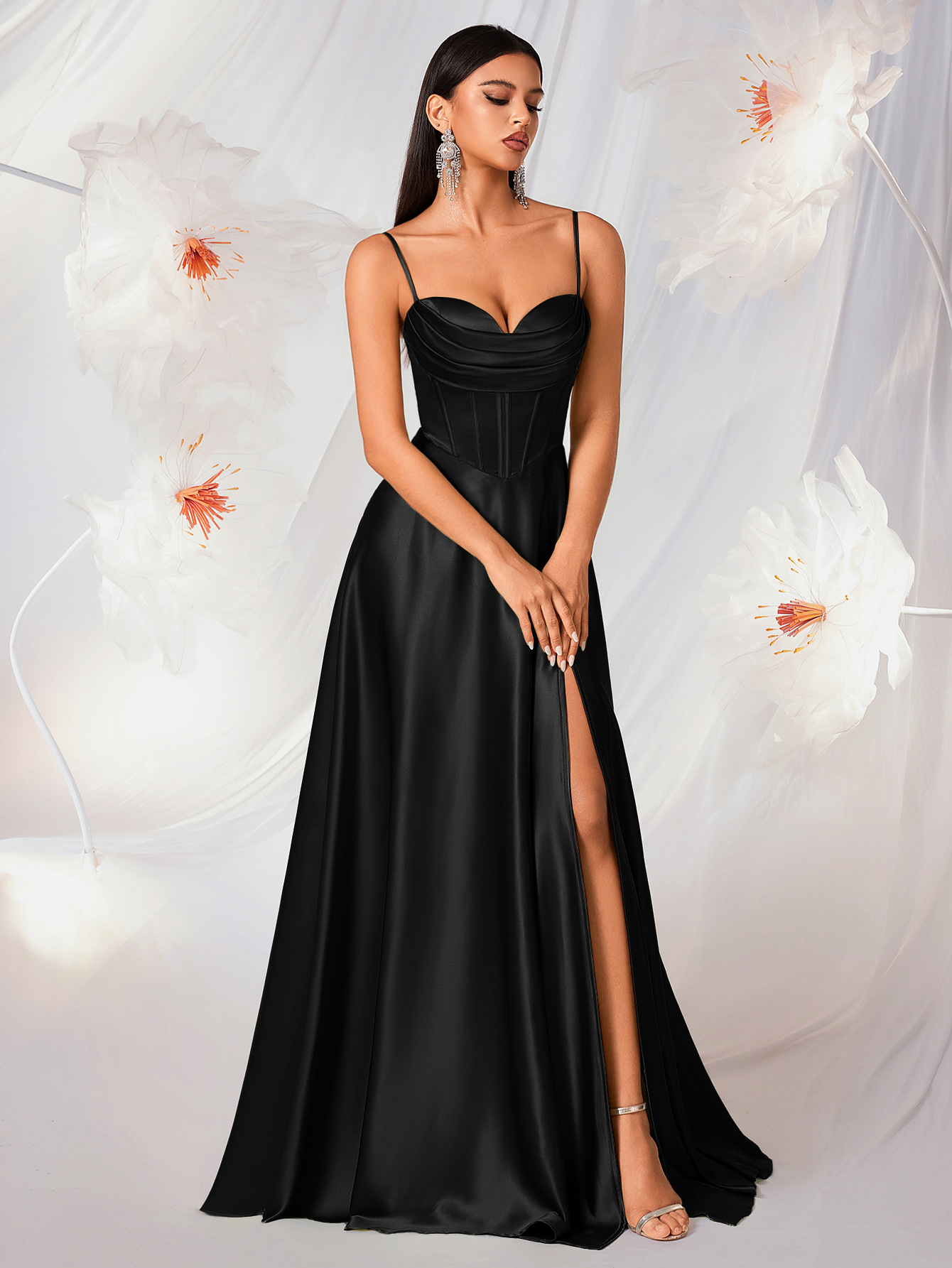 Black A-Line Sleeveless Dress