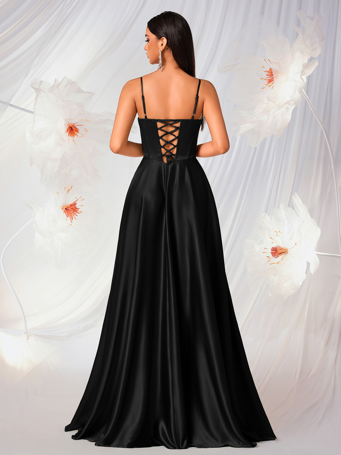 Black A-Line Sleeveless Dress
