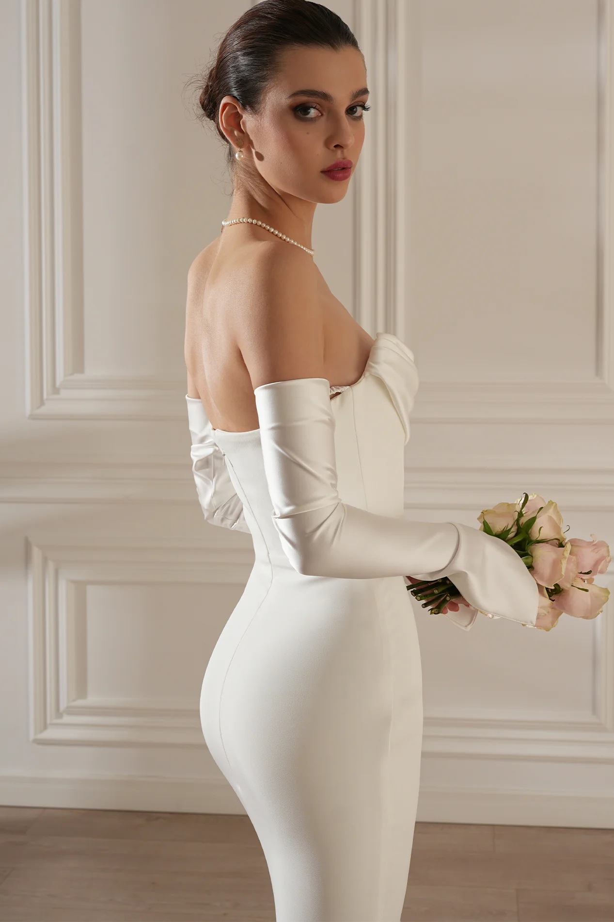 White Sleeveless A-Line Maxi Dress