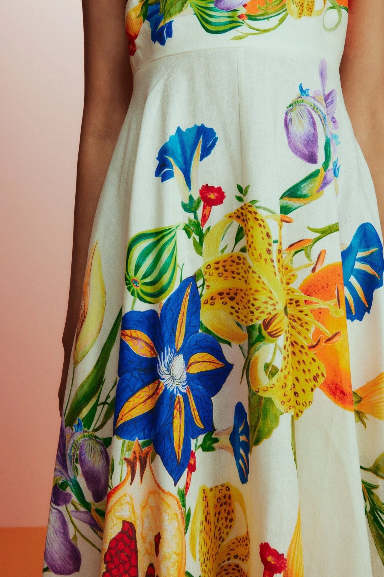 Floral A-Line Sleeveless Dress