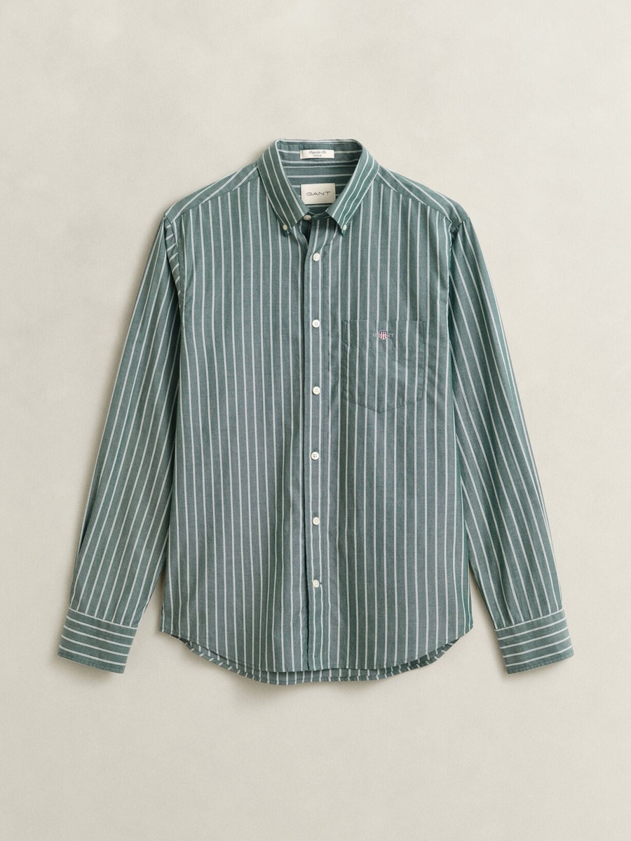 Men Classic Poplin Stripe Shirt