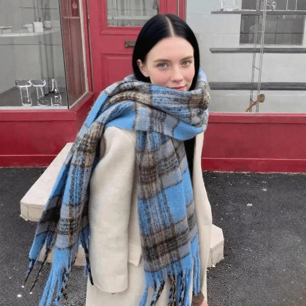 Multi Checked Scarf