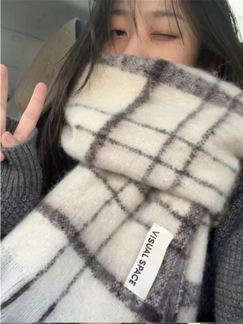 Multi Checked Scarf