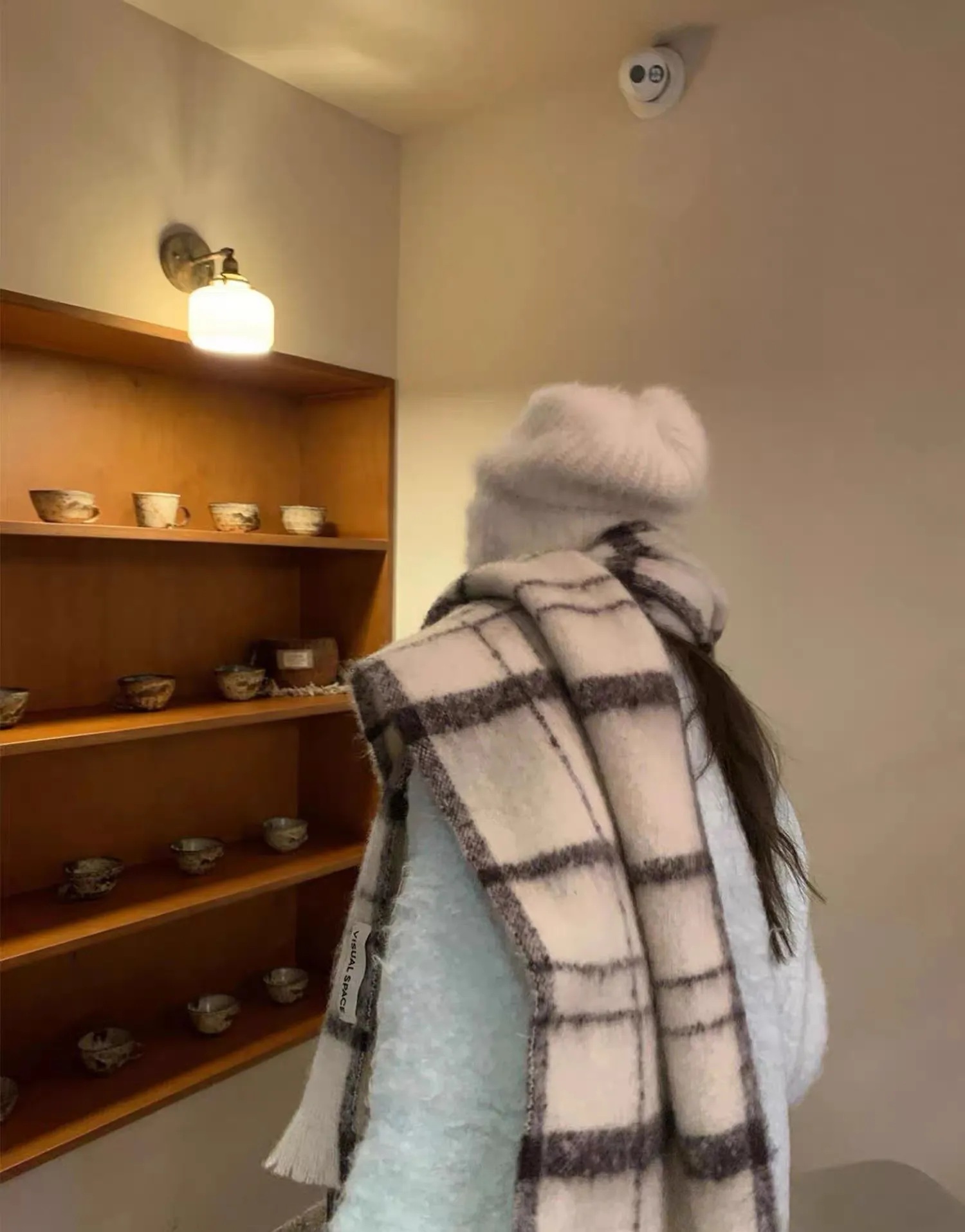 Multi Checked Scarf