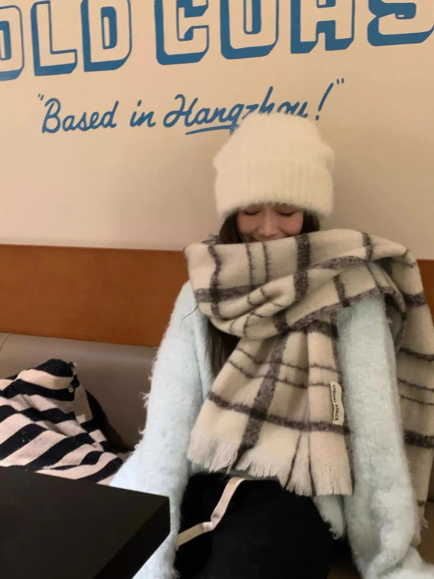 Multi Checked Scarf