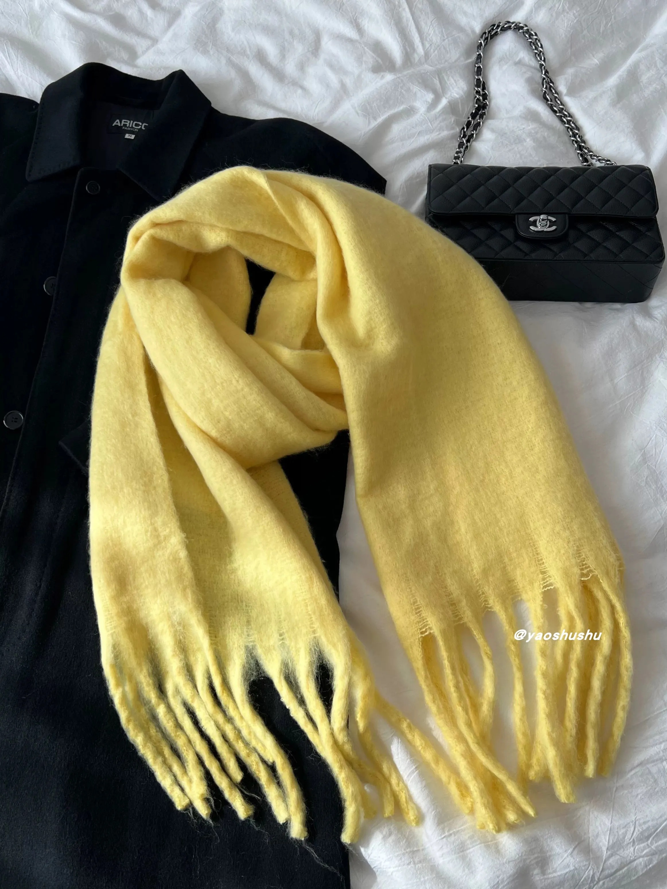 Yellow Solid Scarf