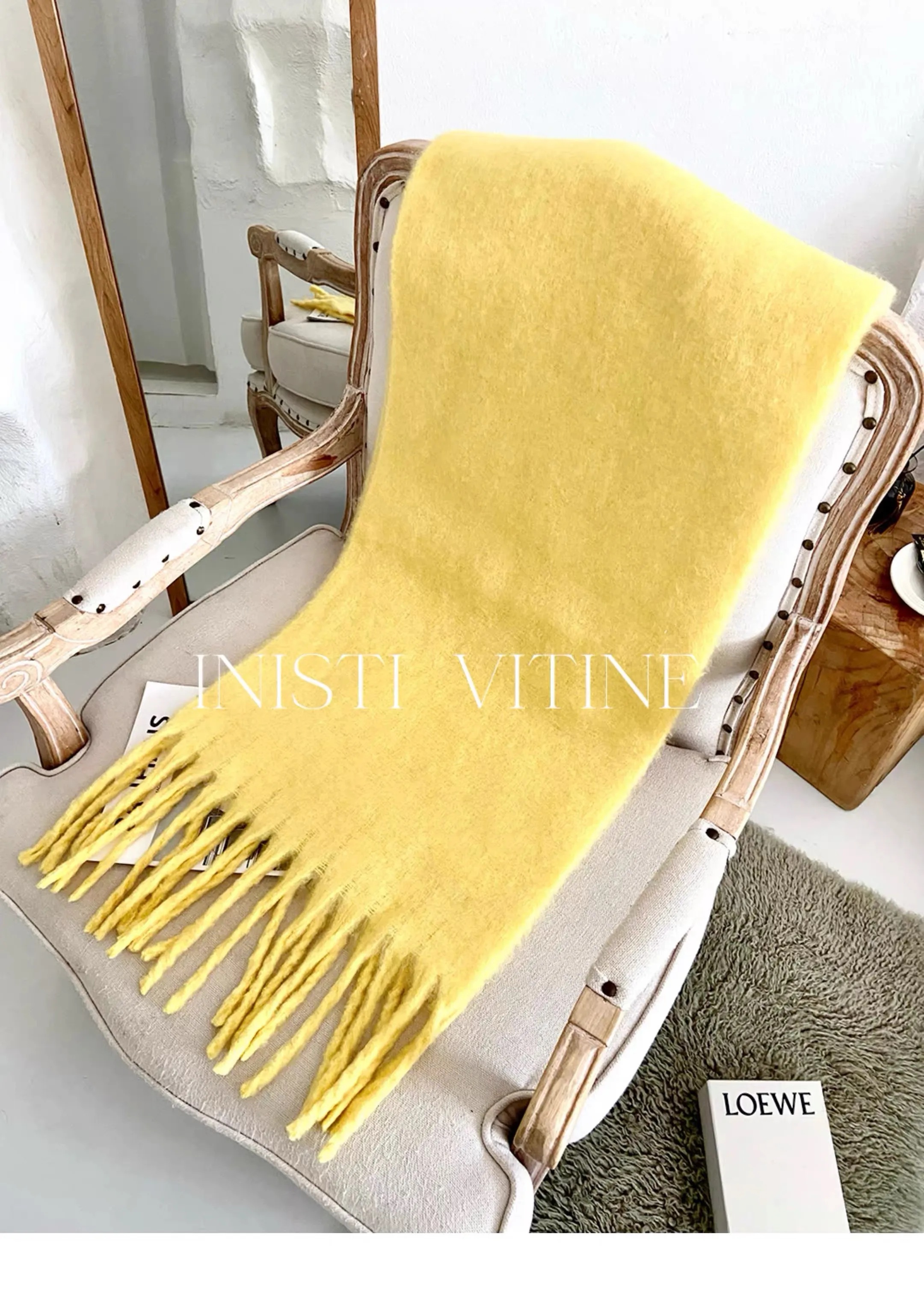 Yellow Solid Scarf