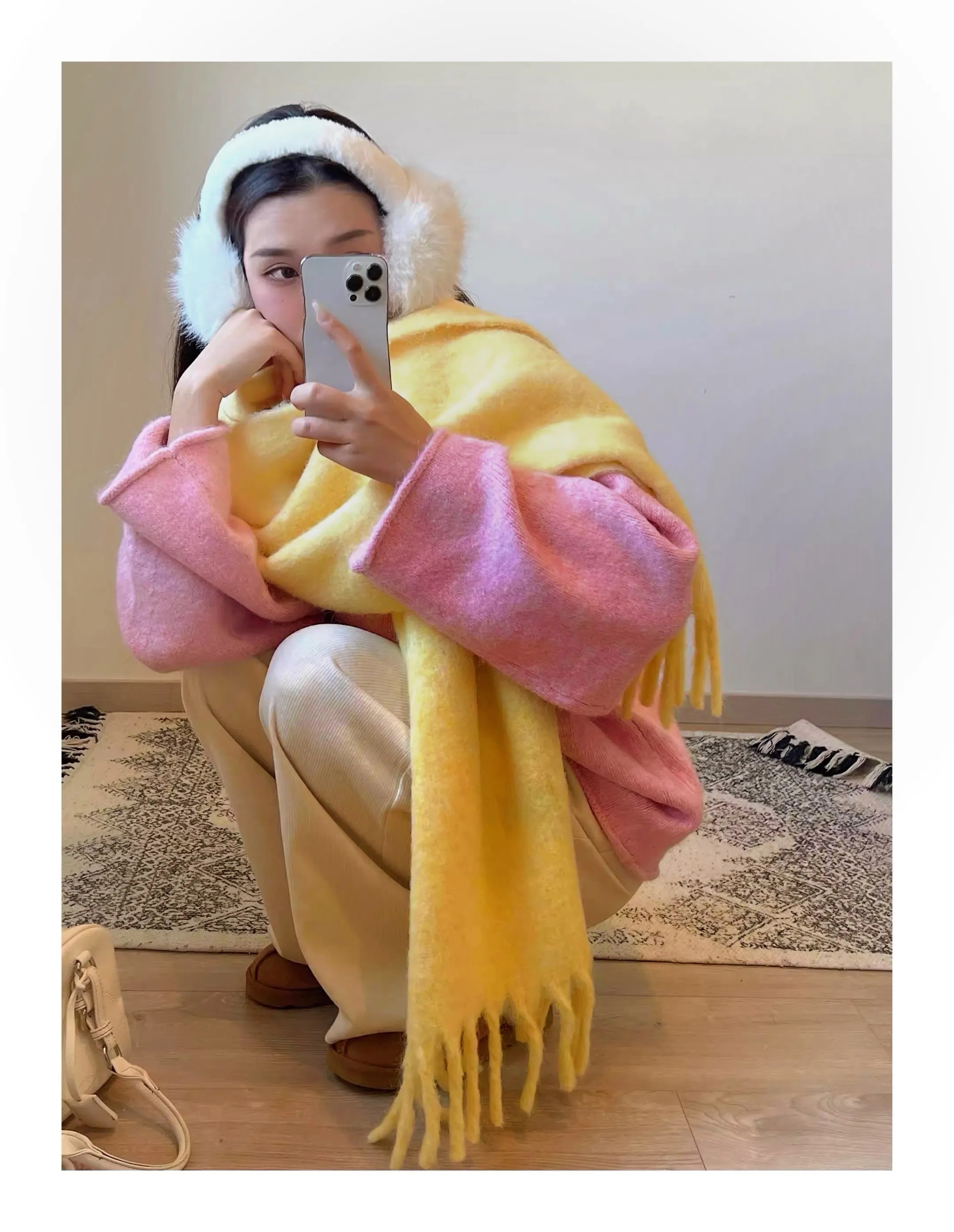 Yellow Solid Scarf