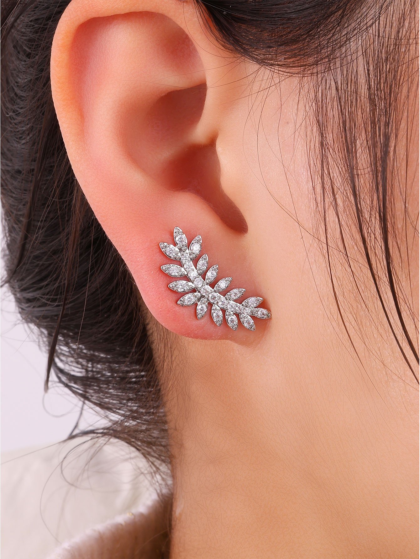 Silver Texture Earrings