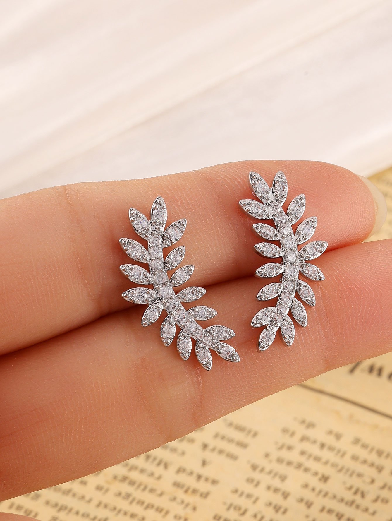 Silver Texture Earrings