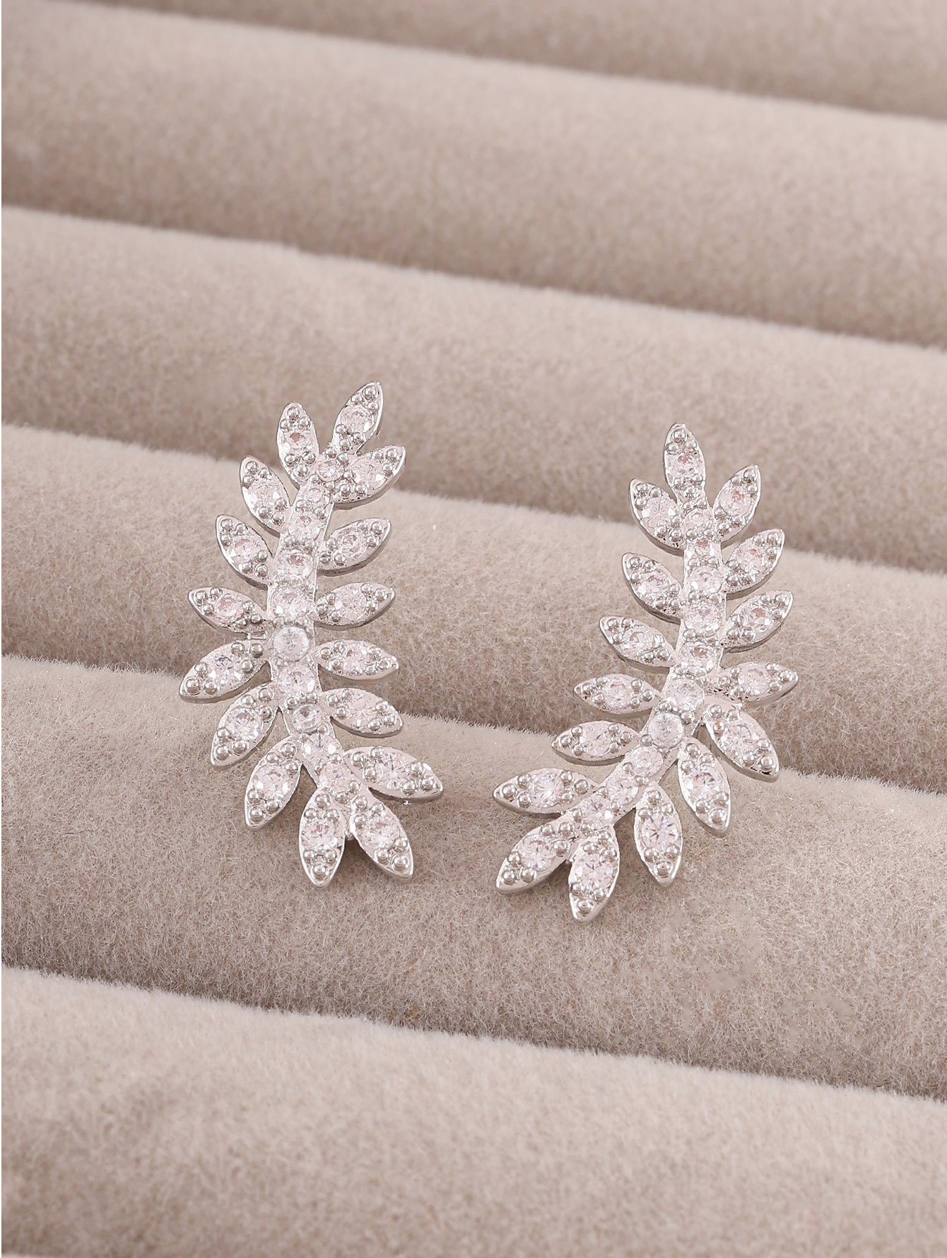 Silver Texture Earrings