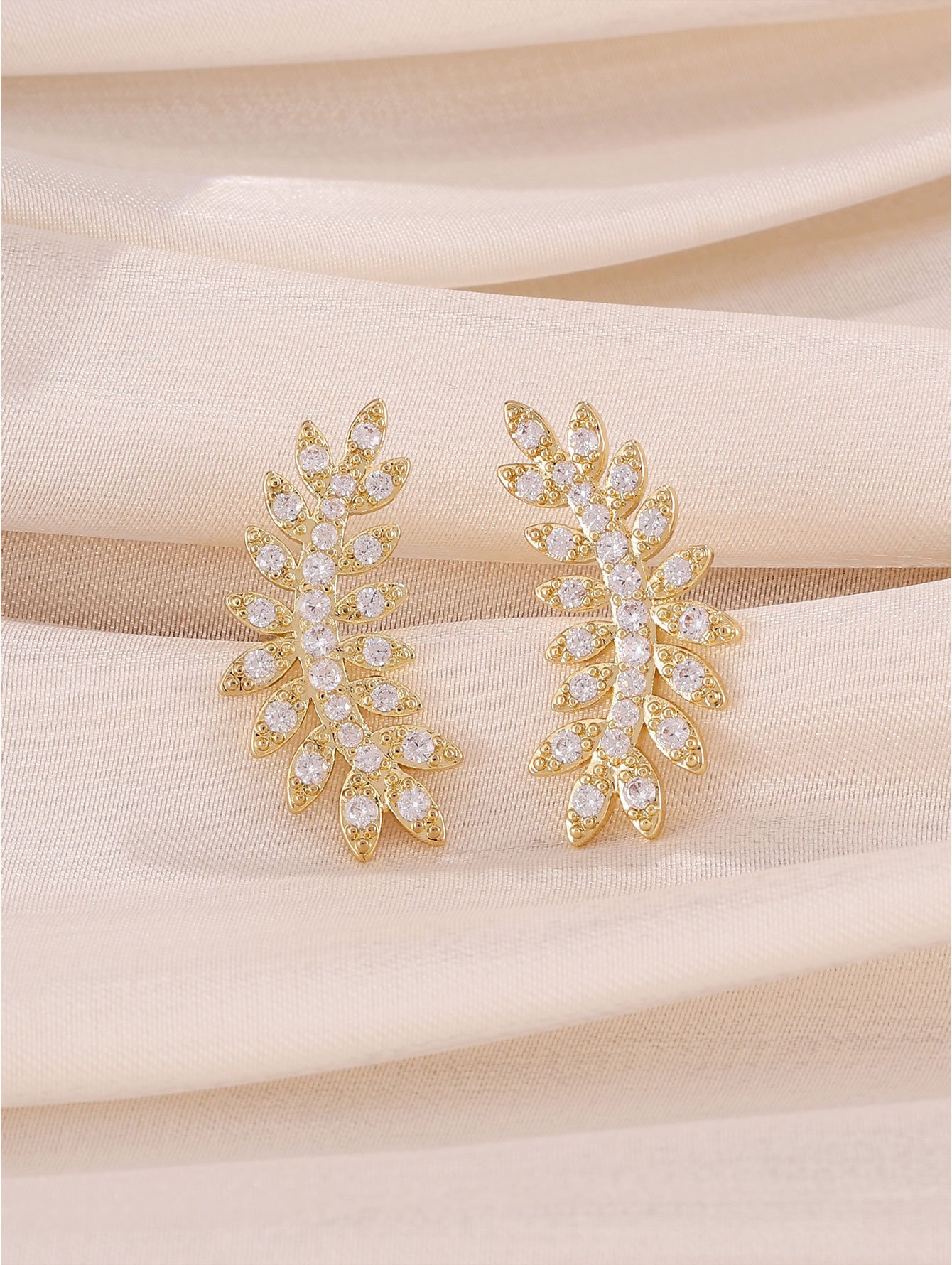 Gold Texture Earrings