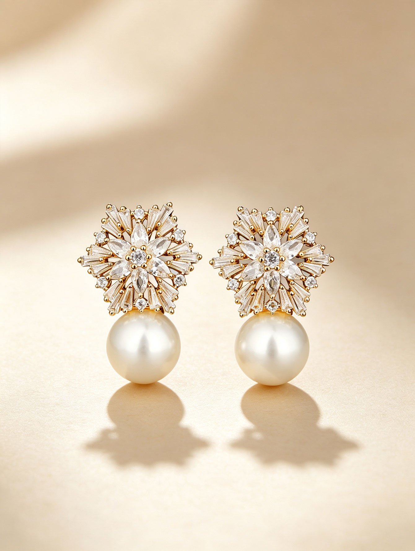 Gold Plain Earrings