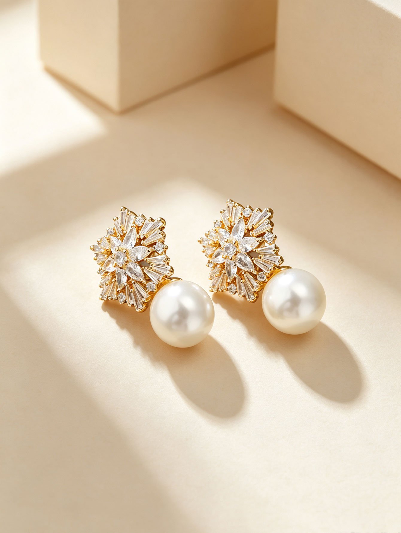 Gold Plain Earrings