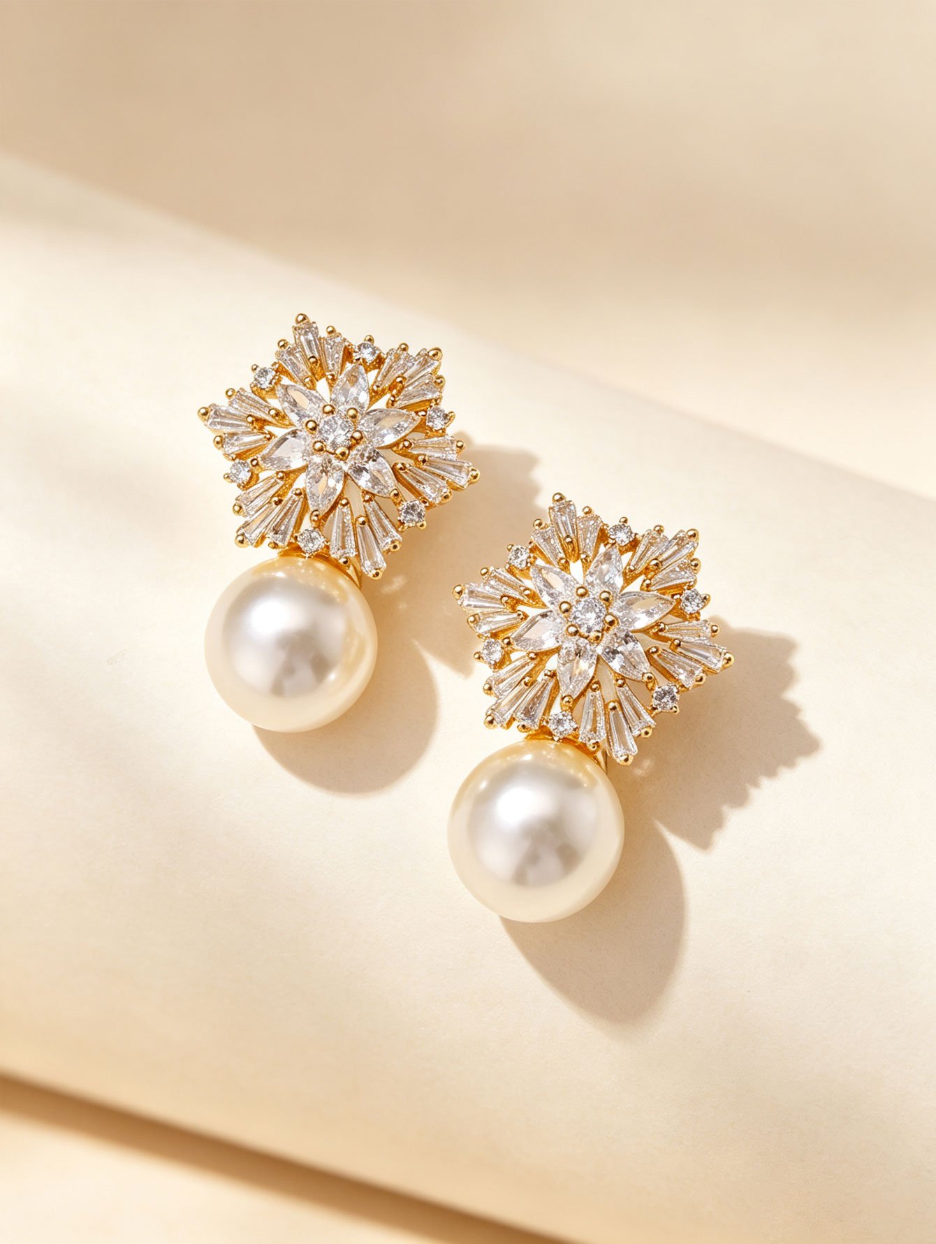 Gold Plain Earrings