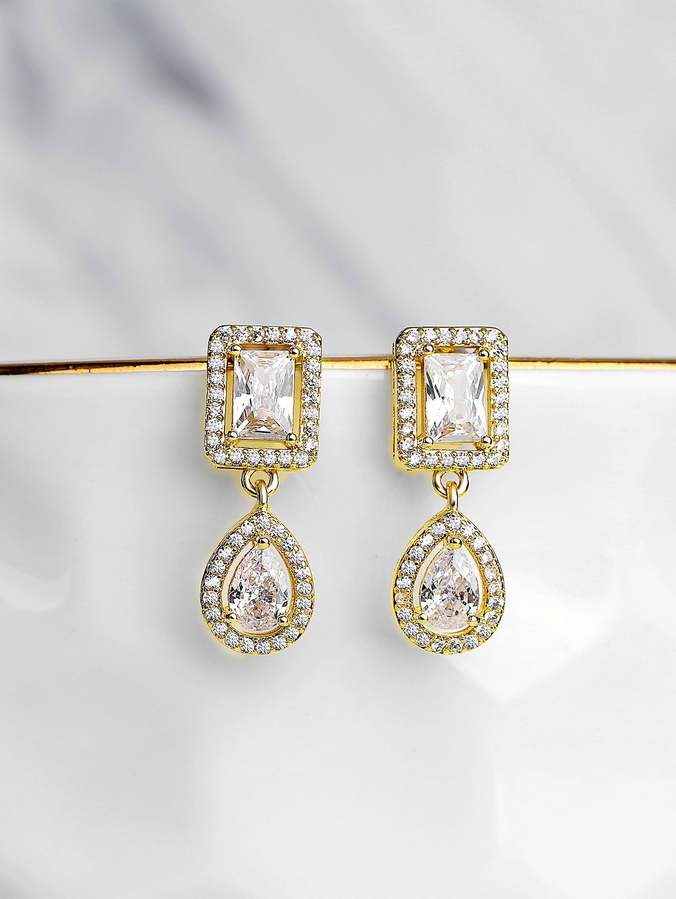 Gold Texture Earrings