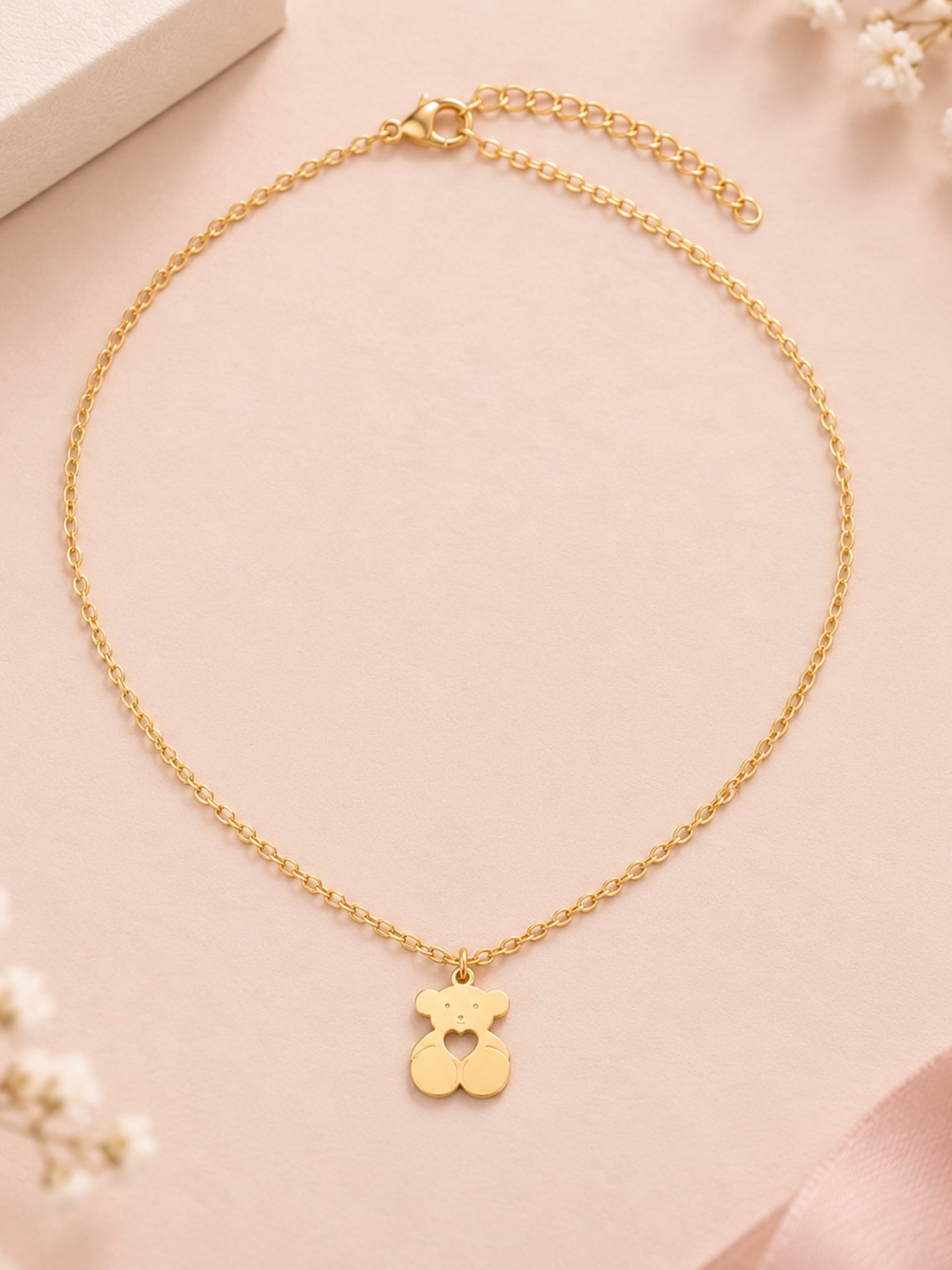 Gold Solid Delicate Necklace