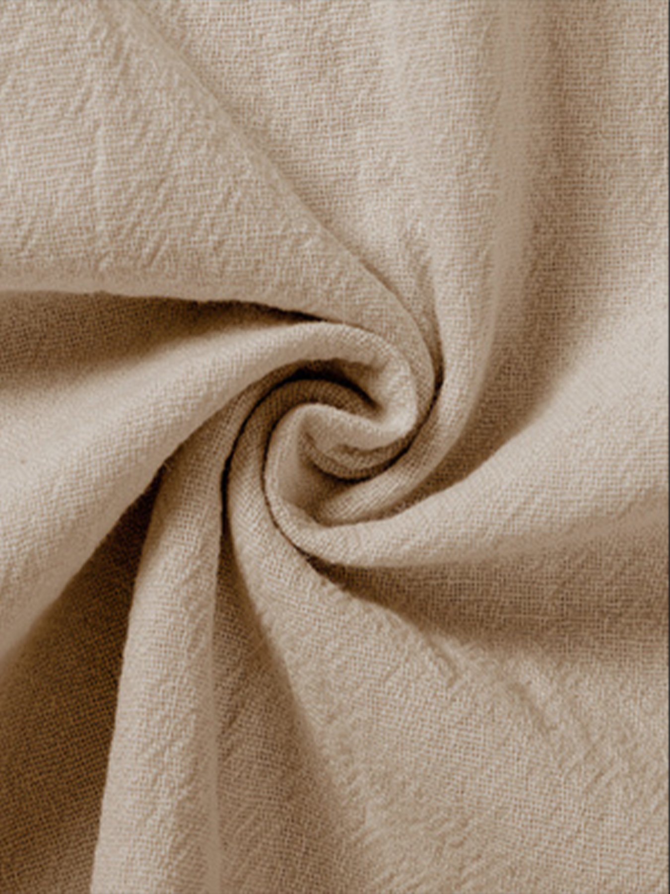 Beige Solid Relaxed Pants