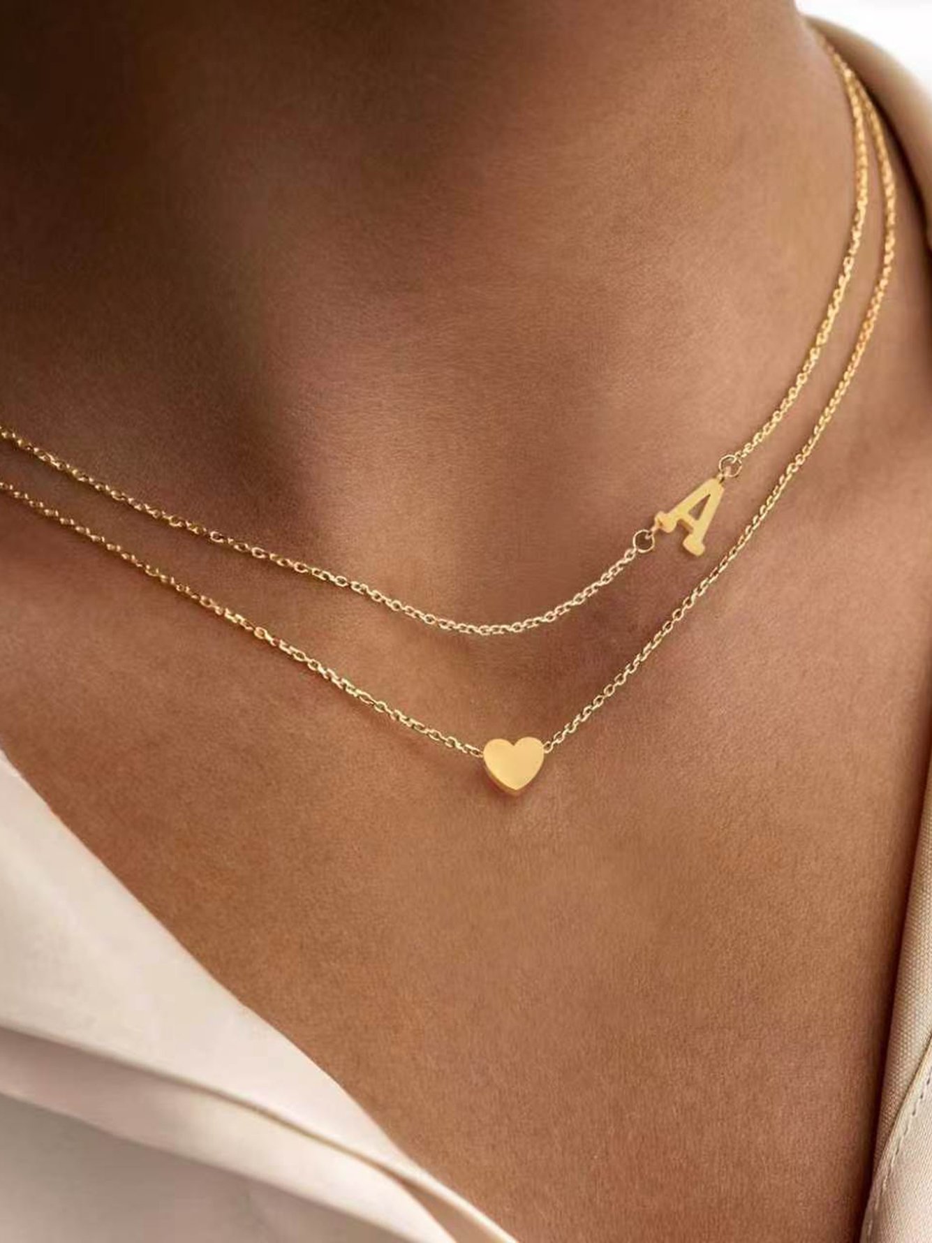 Gold Solid Delicate Necklace