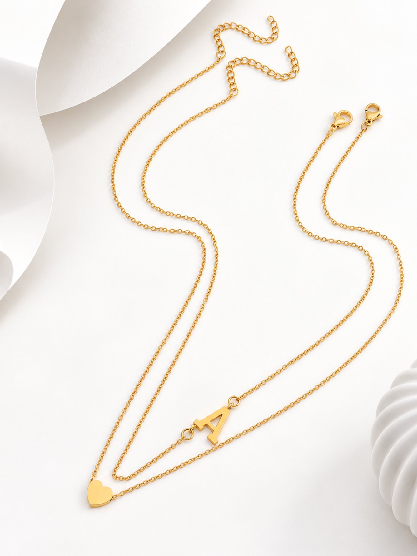 Gold Solid Delicate Necklace