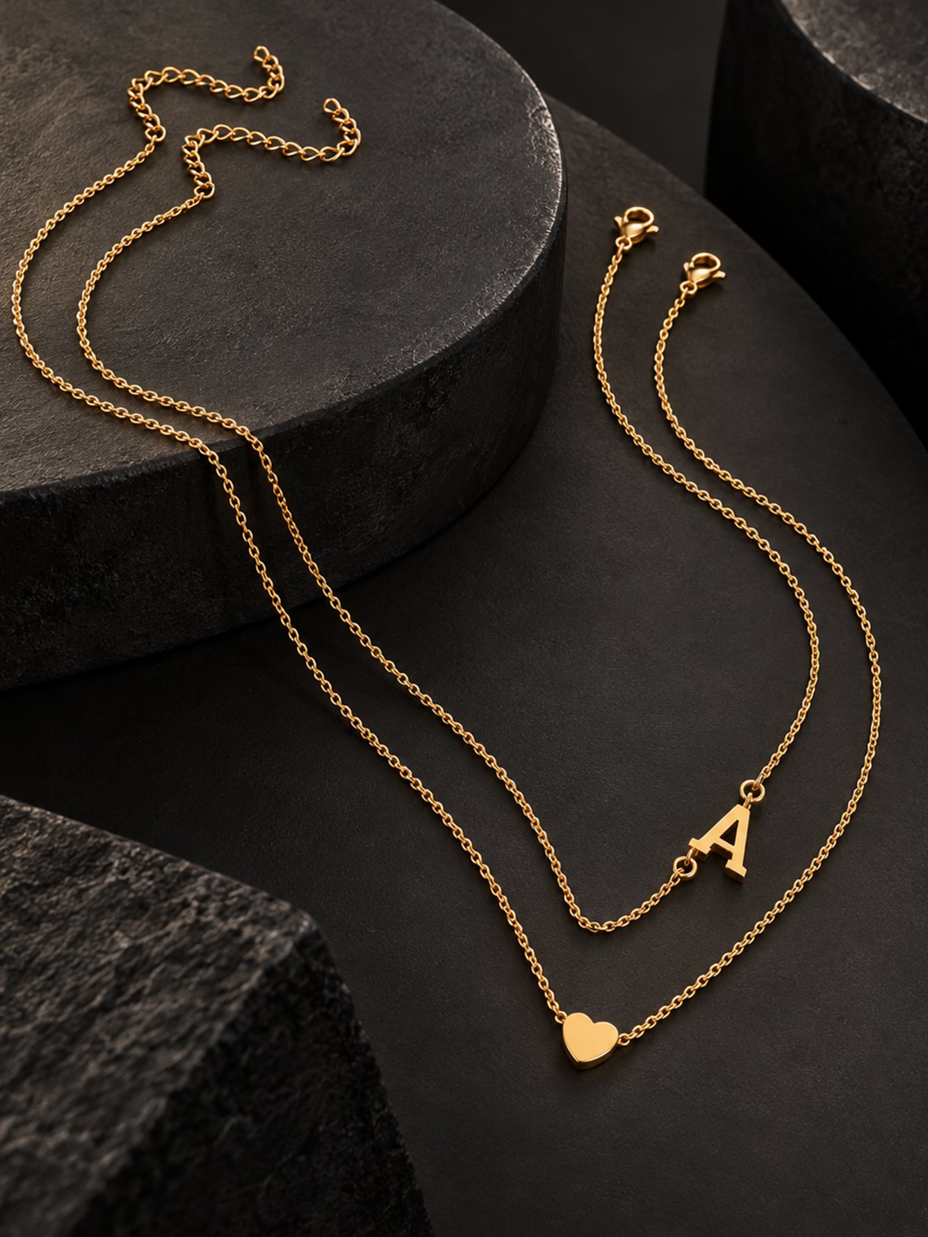 Gold Solid Delicate Necklace
