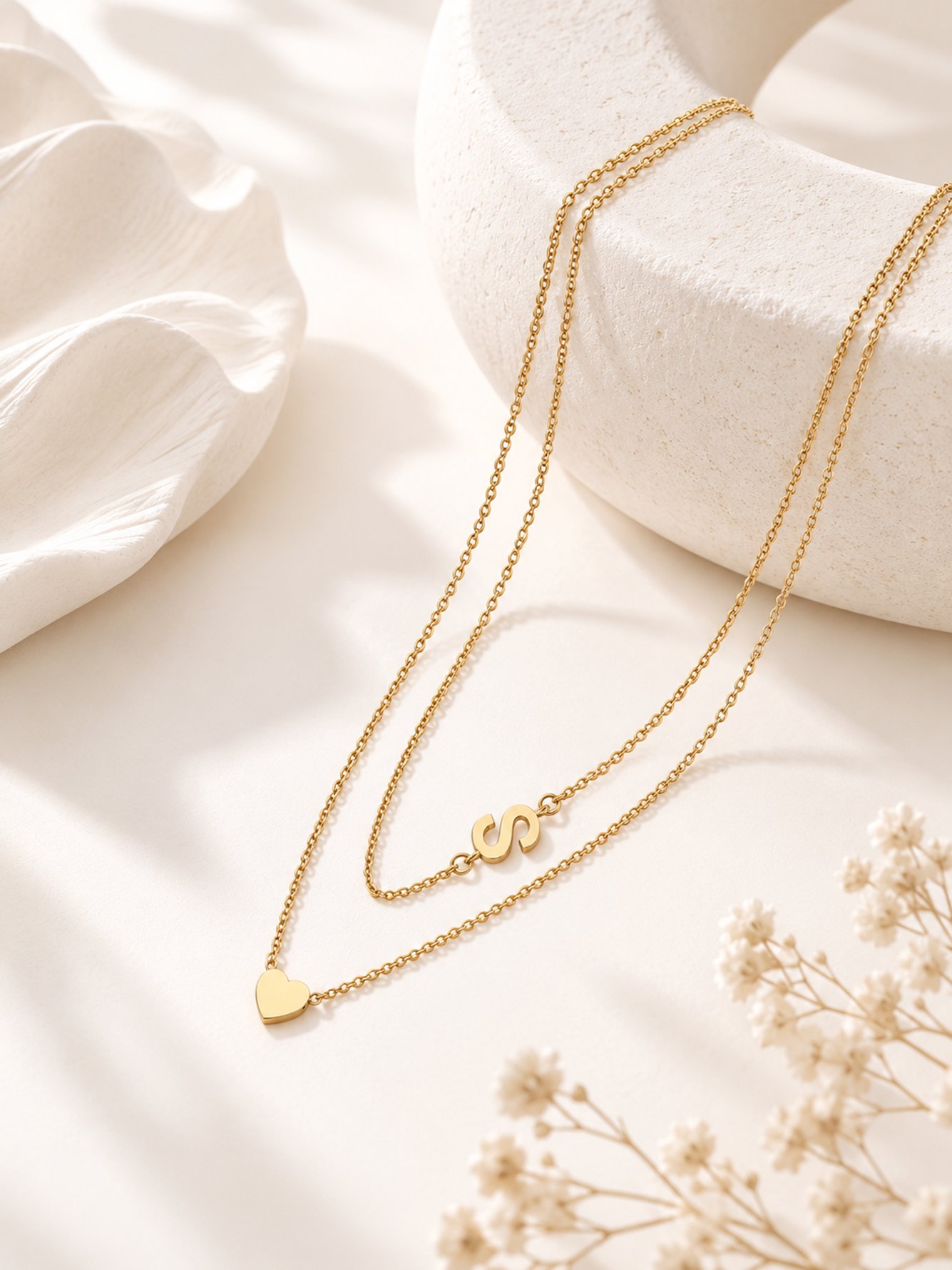 Gold Solid Delicate Necklace