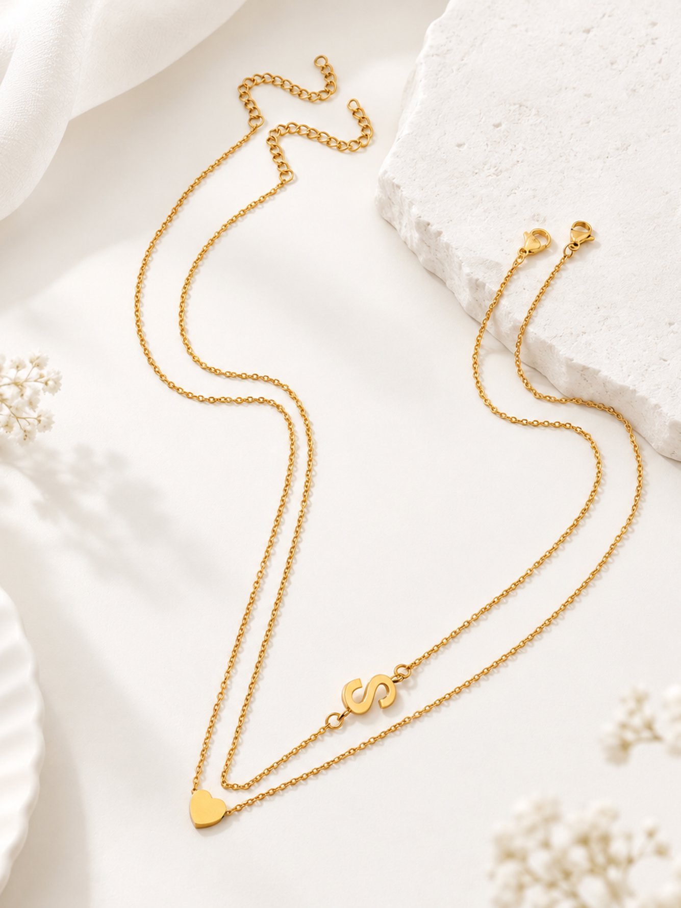 Gold Solid Delicate Necklace