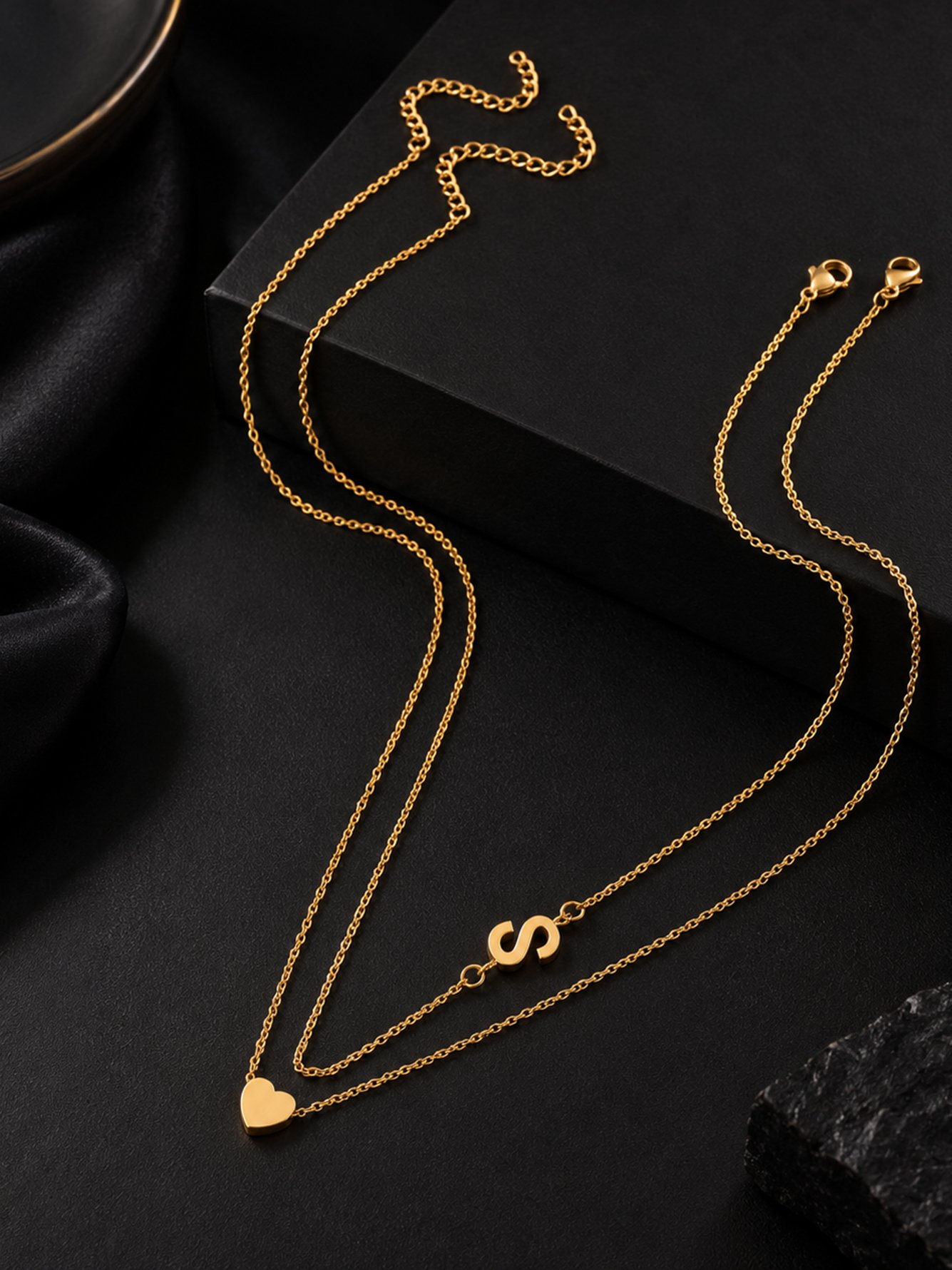 Gold Solid Delicate Necklace