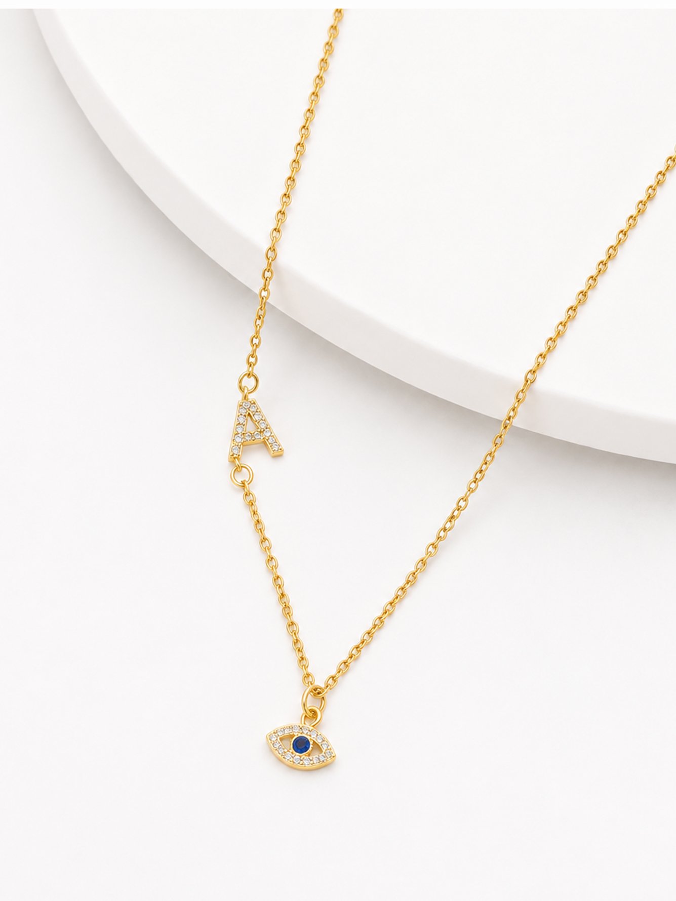 Gold Solid Delicate Necklace
