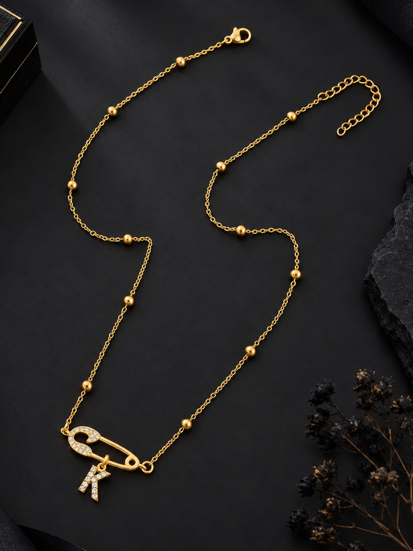 Gold Solid Delicate Necklace
