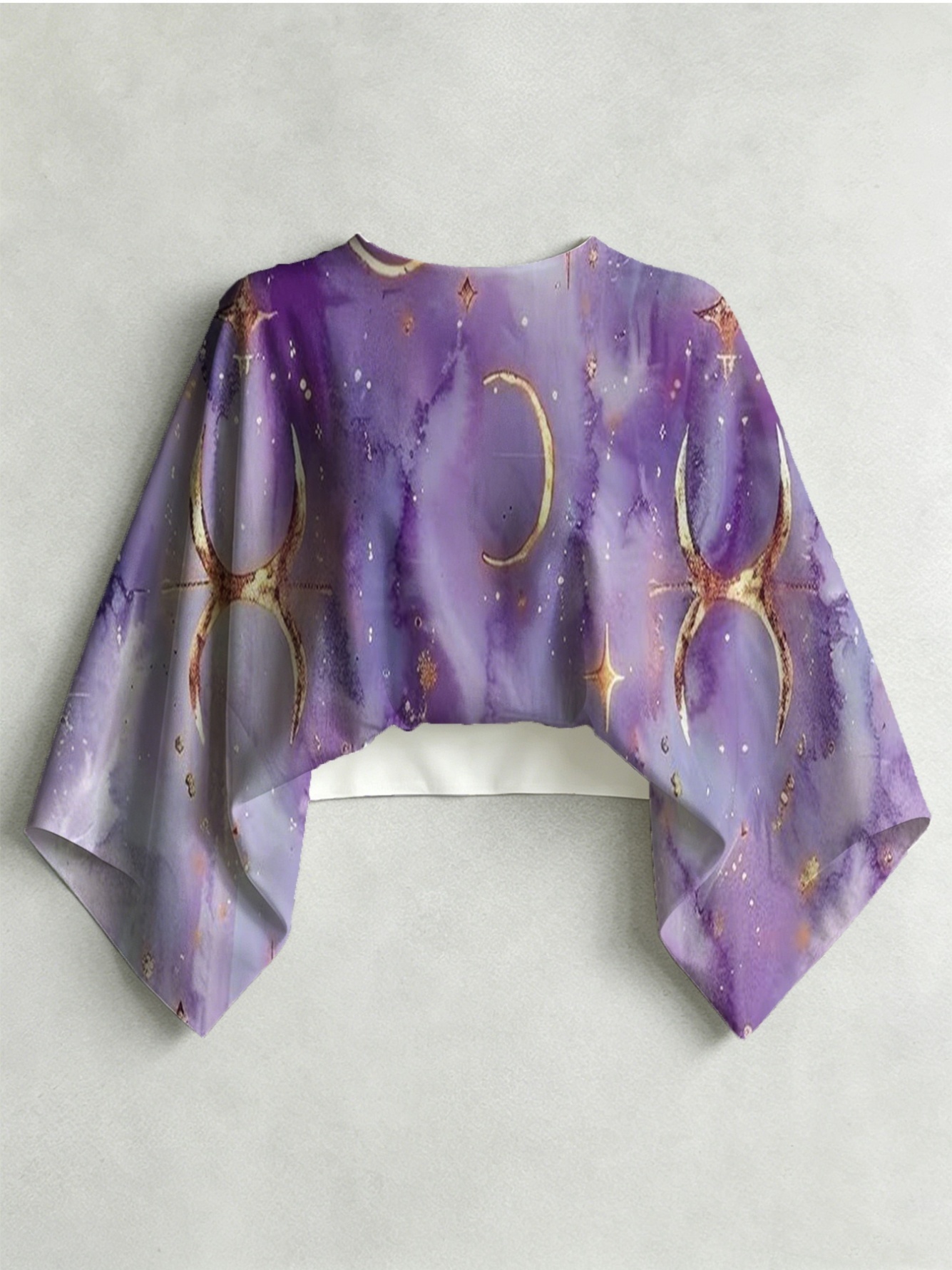 Purple Dyed Bandeau and Wide Leg Co-Ords