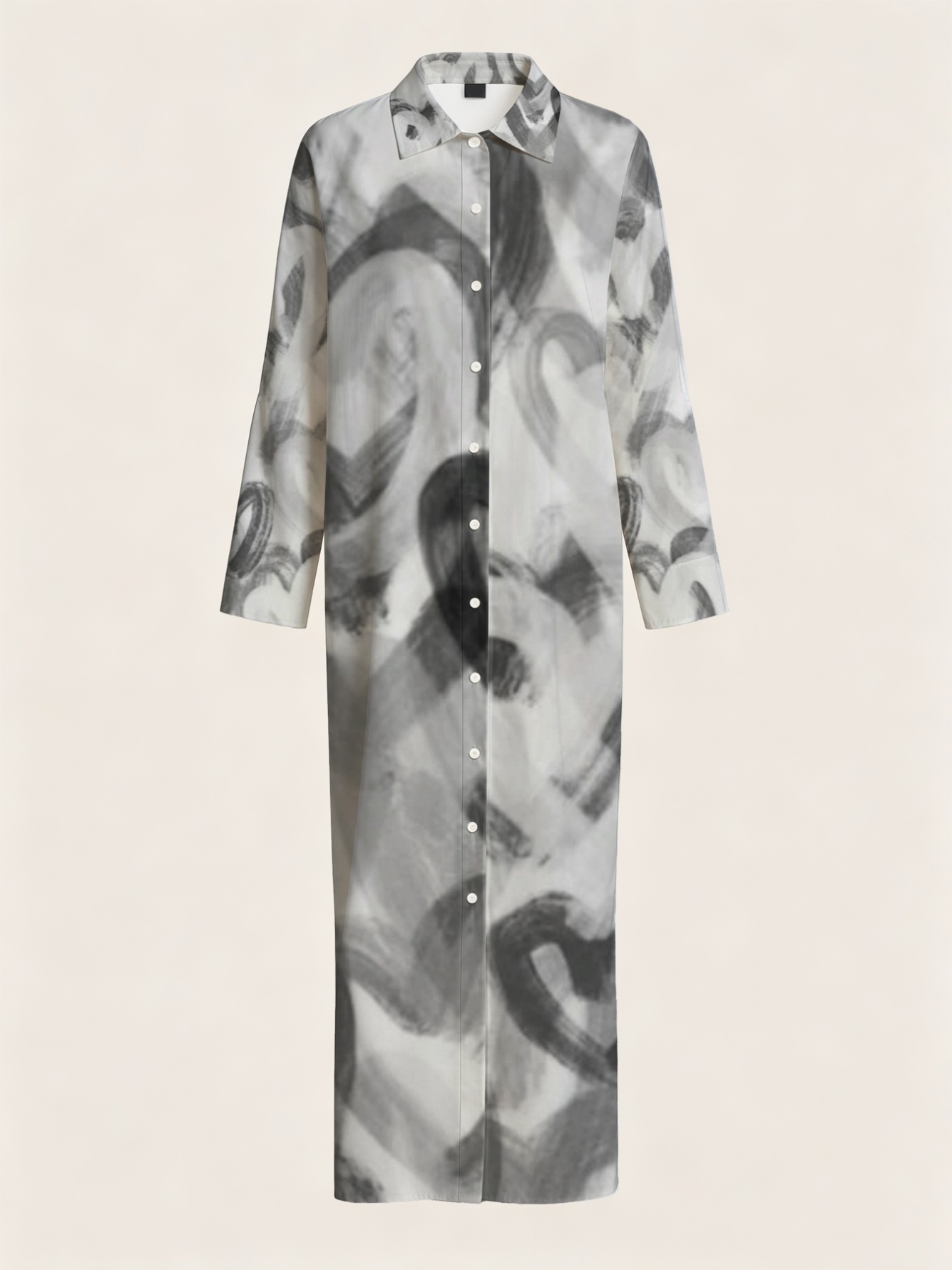 Charcoal A-Line Maxi Dress