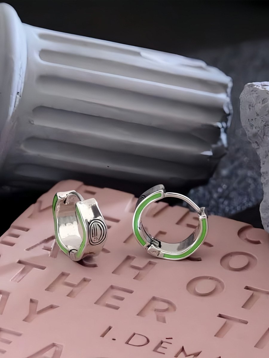 Silver Solid Earrings