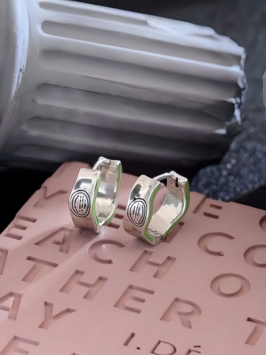 Silver Solid Earrings