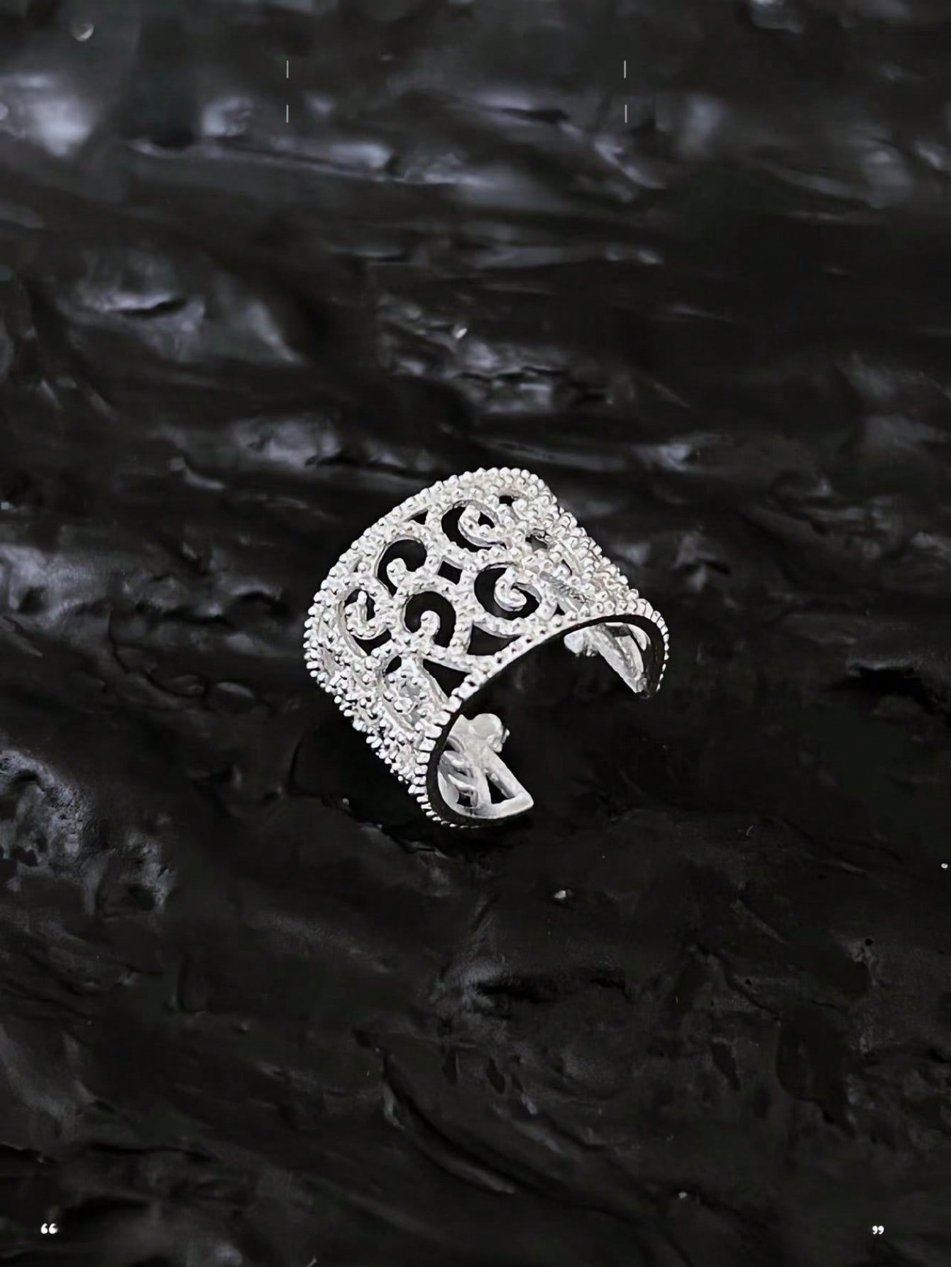 Silver Texture Earrings