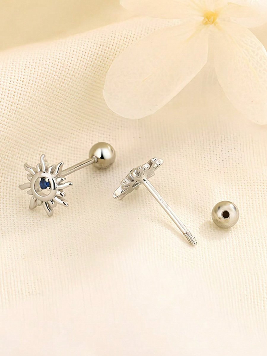 Silver Plain Earrings