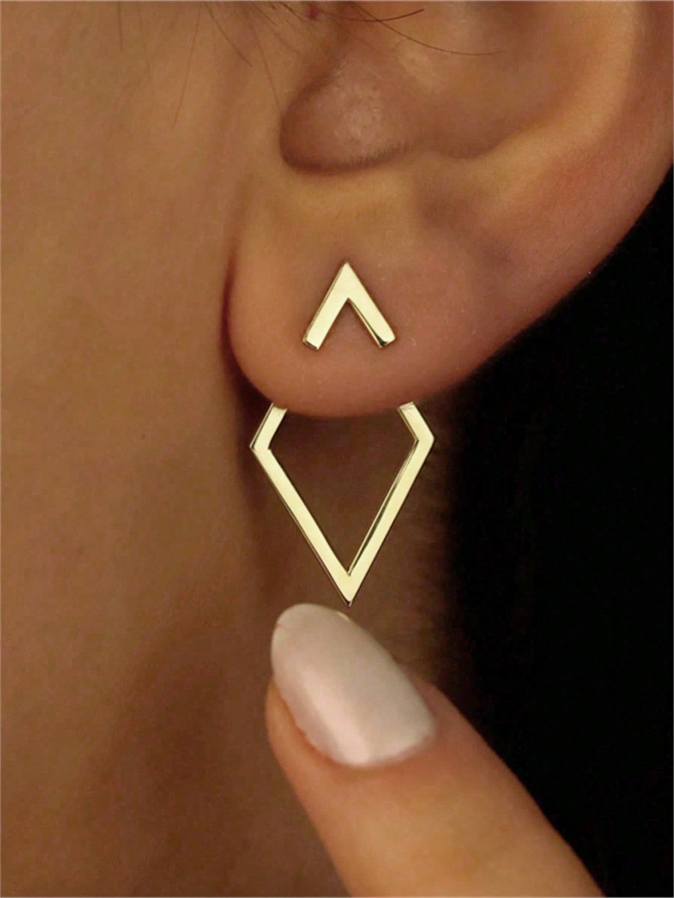 Gold Solid Earrings