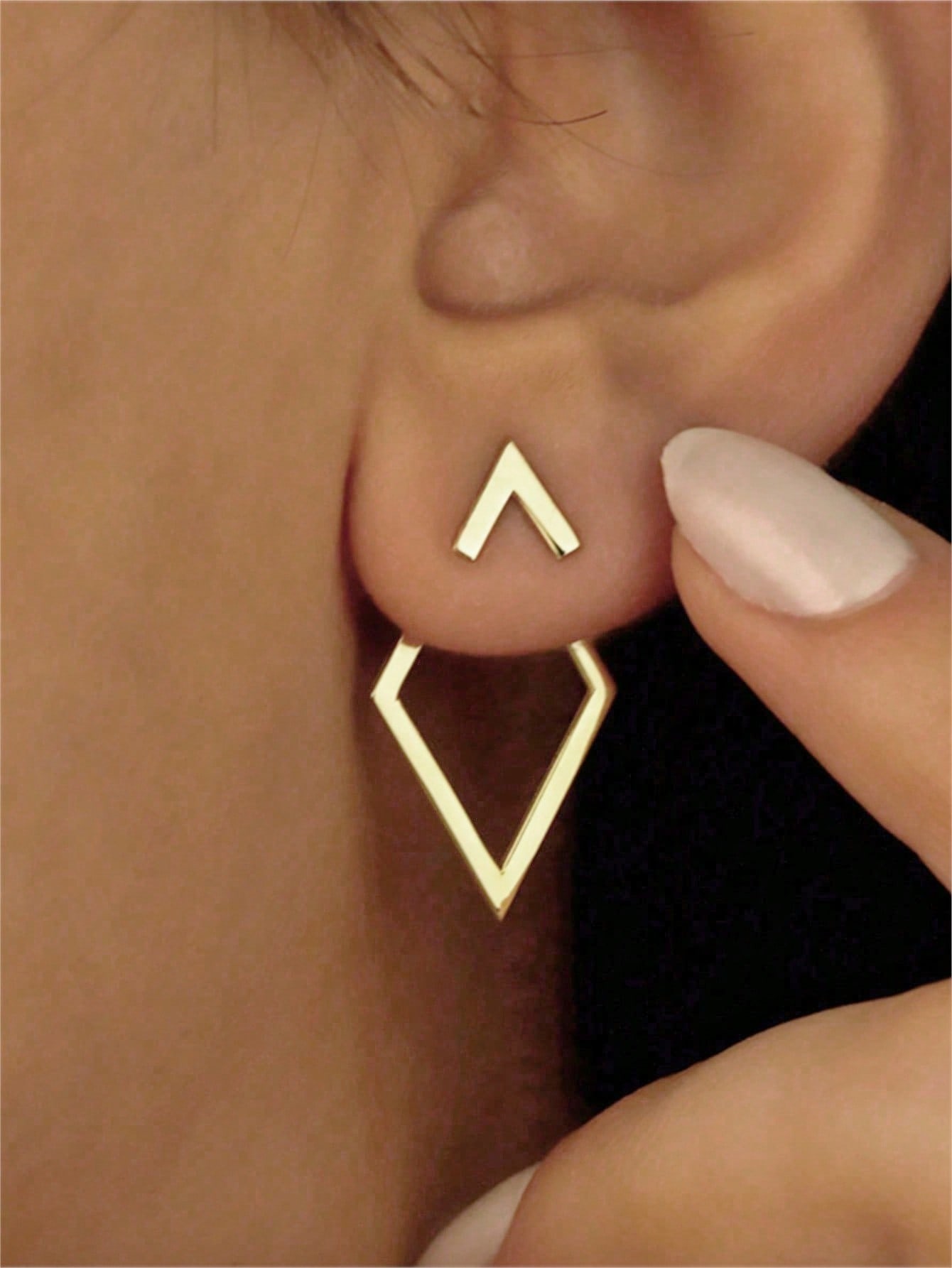 Gold Solid Earrings