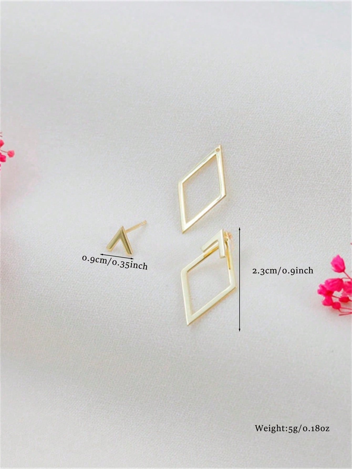 Gold Solid Earrings