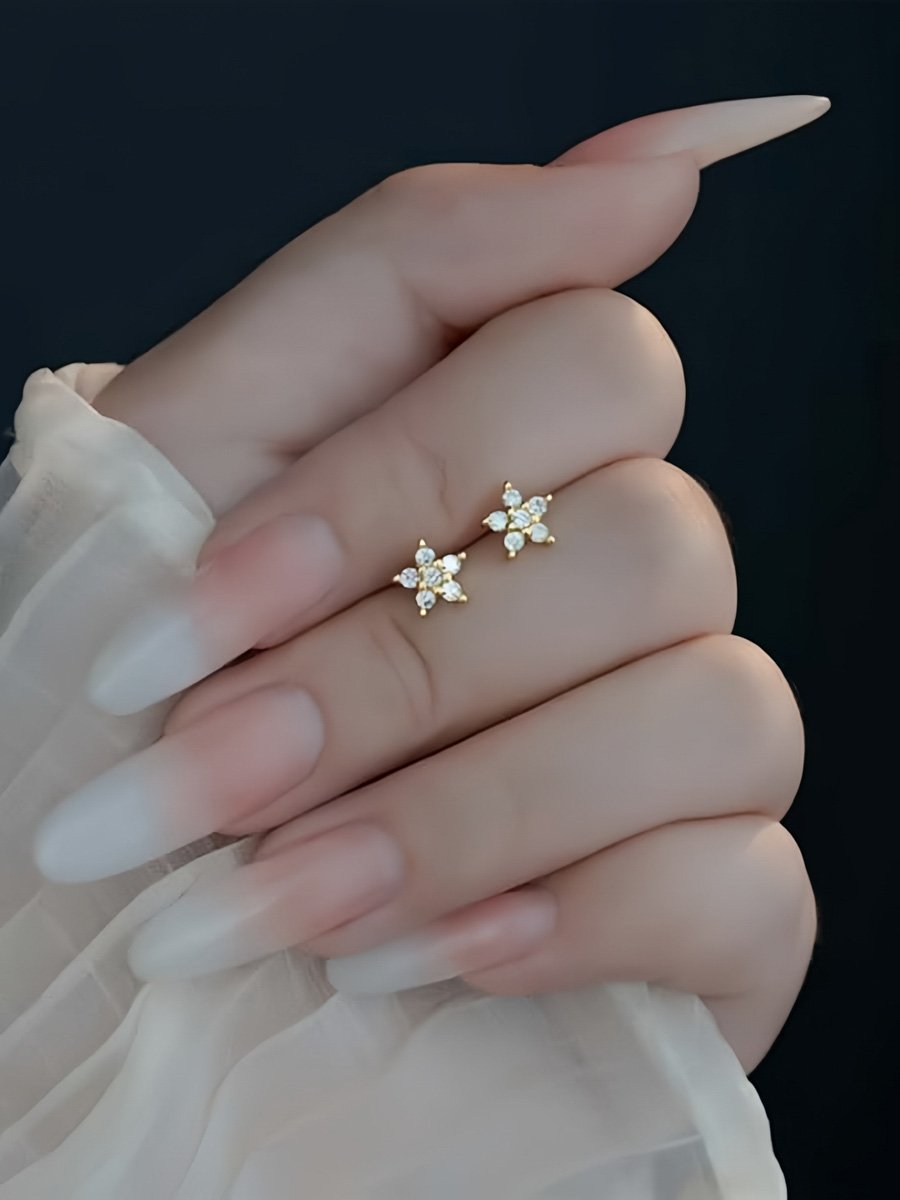Gold Plain Earrings