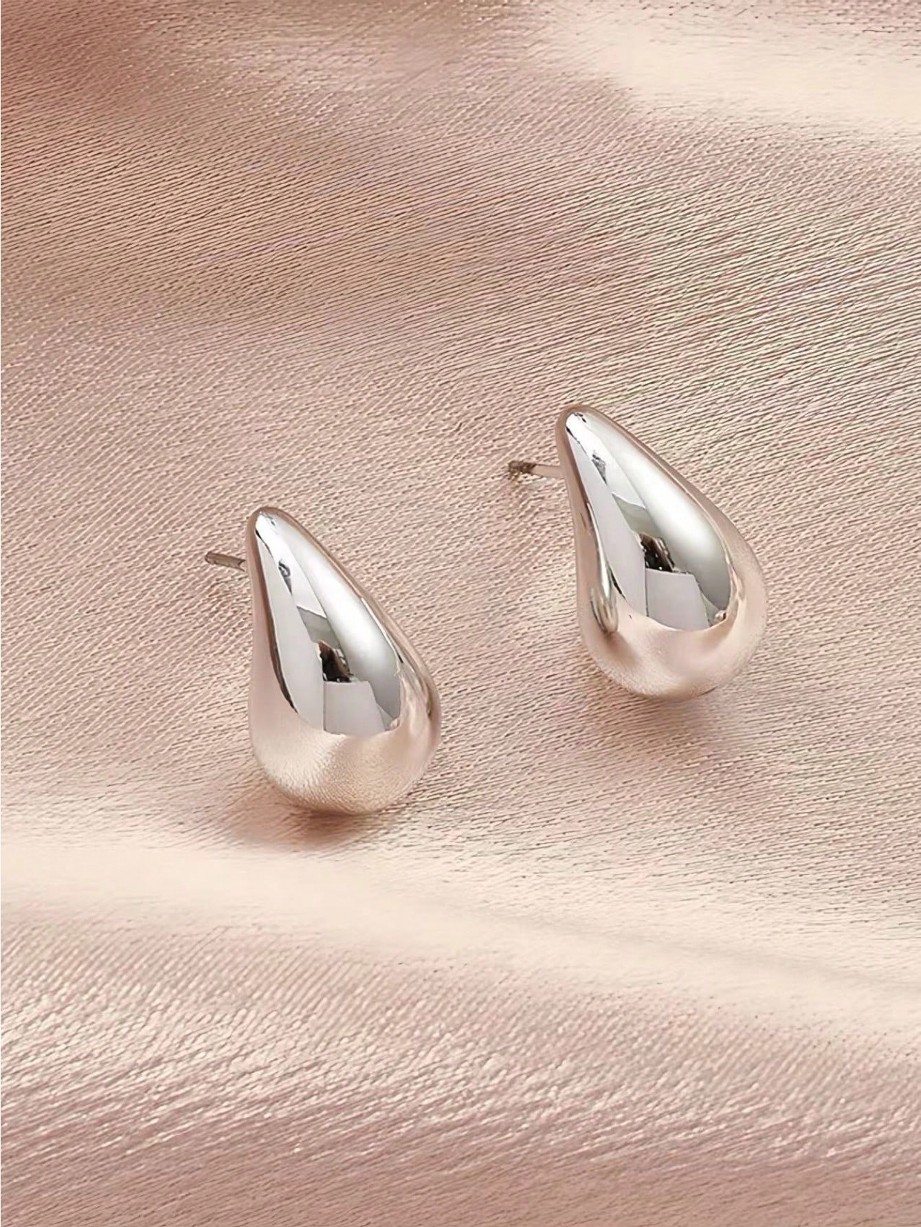 Silver Plain Earrings