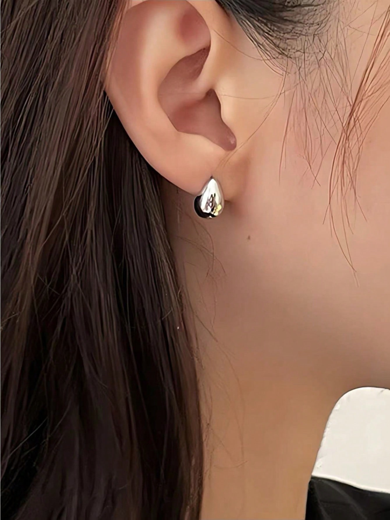 Silver Plain Earrings