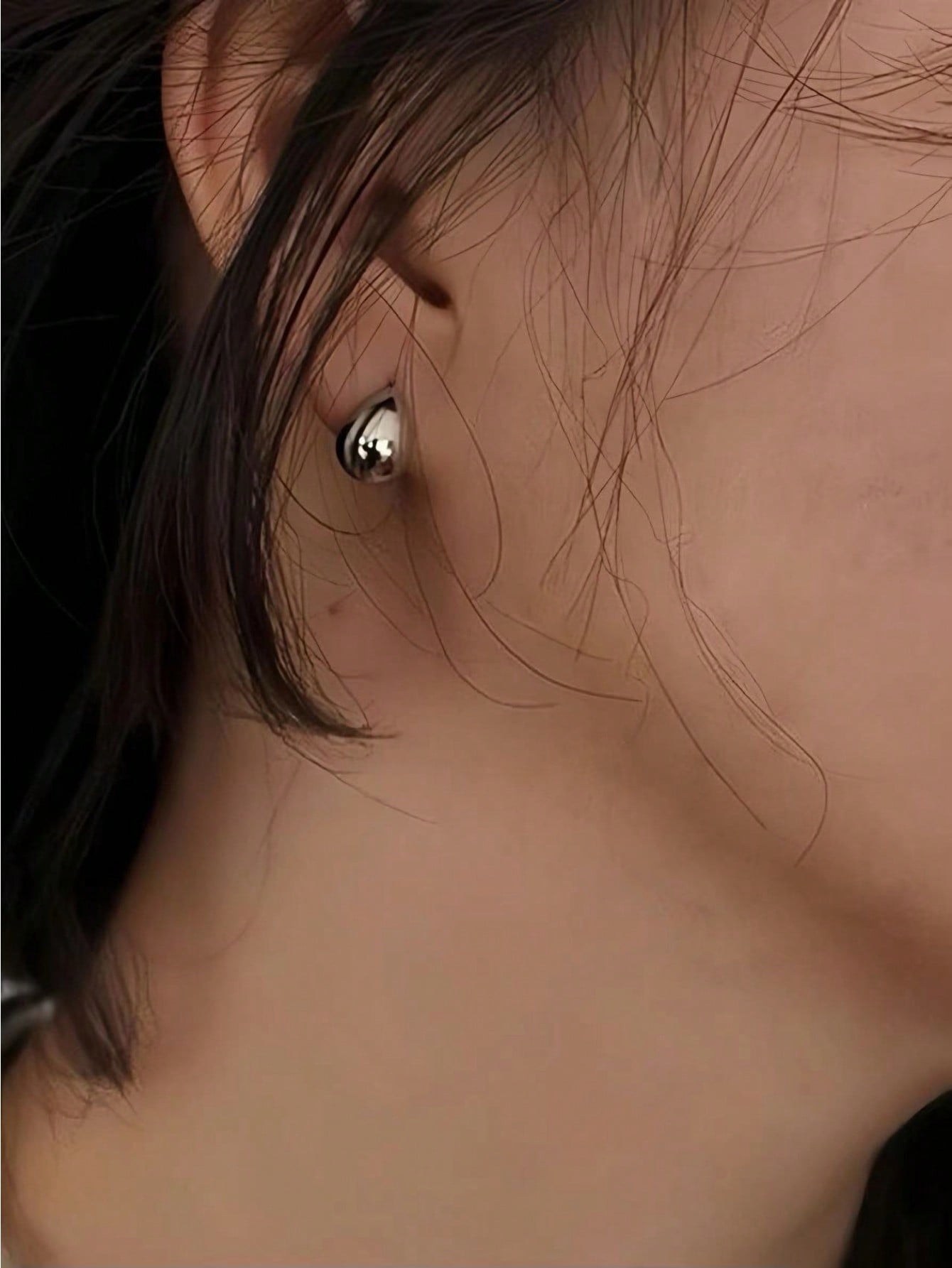 Silver Plain Earrings
