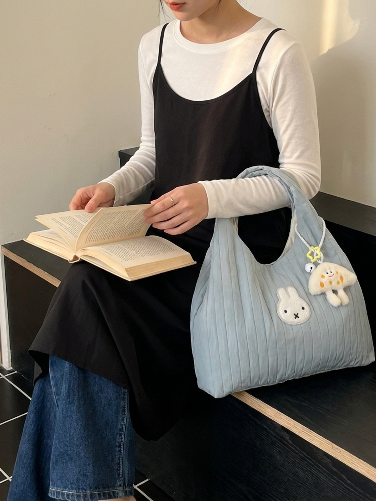 Blue Texture Tote 
