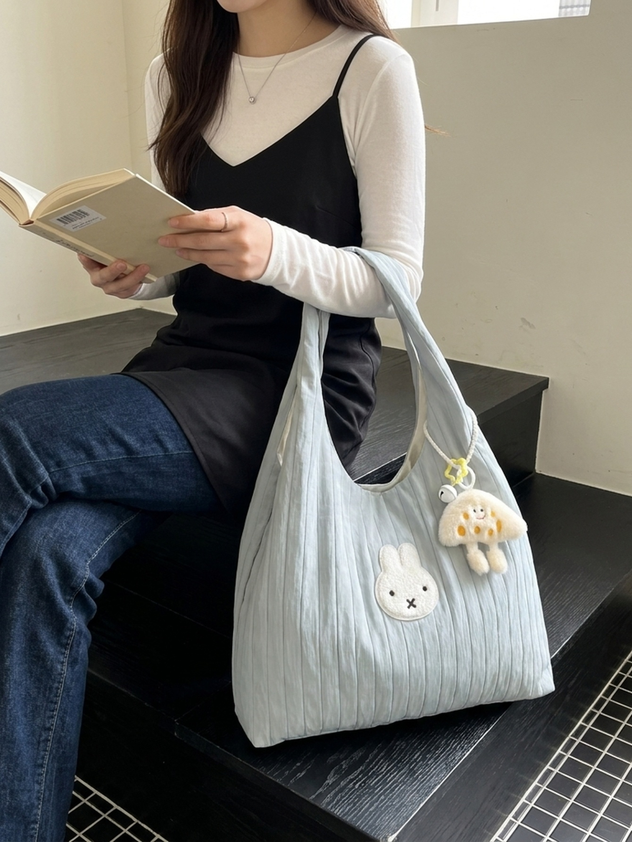 Blue Texture Tote 