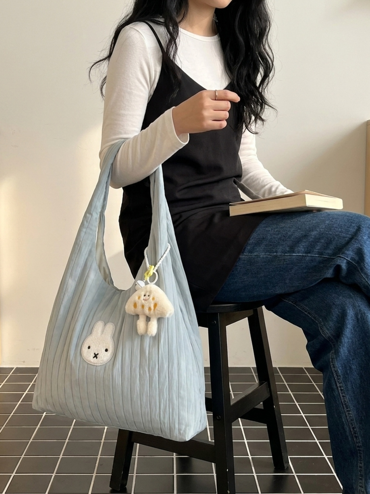 Blue Texture Tote 