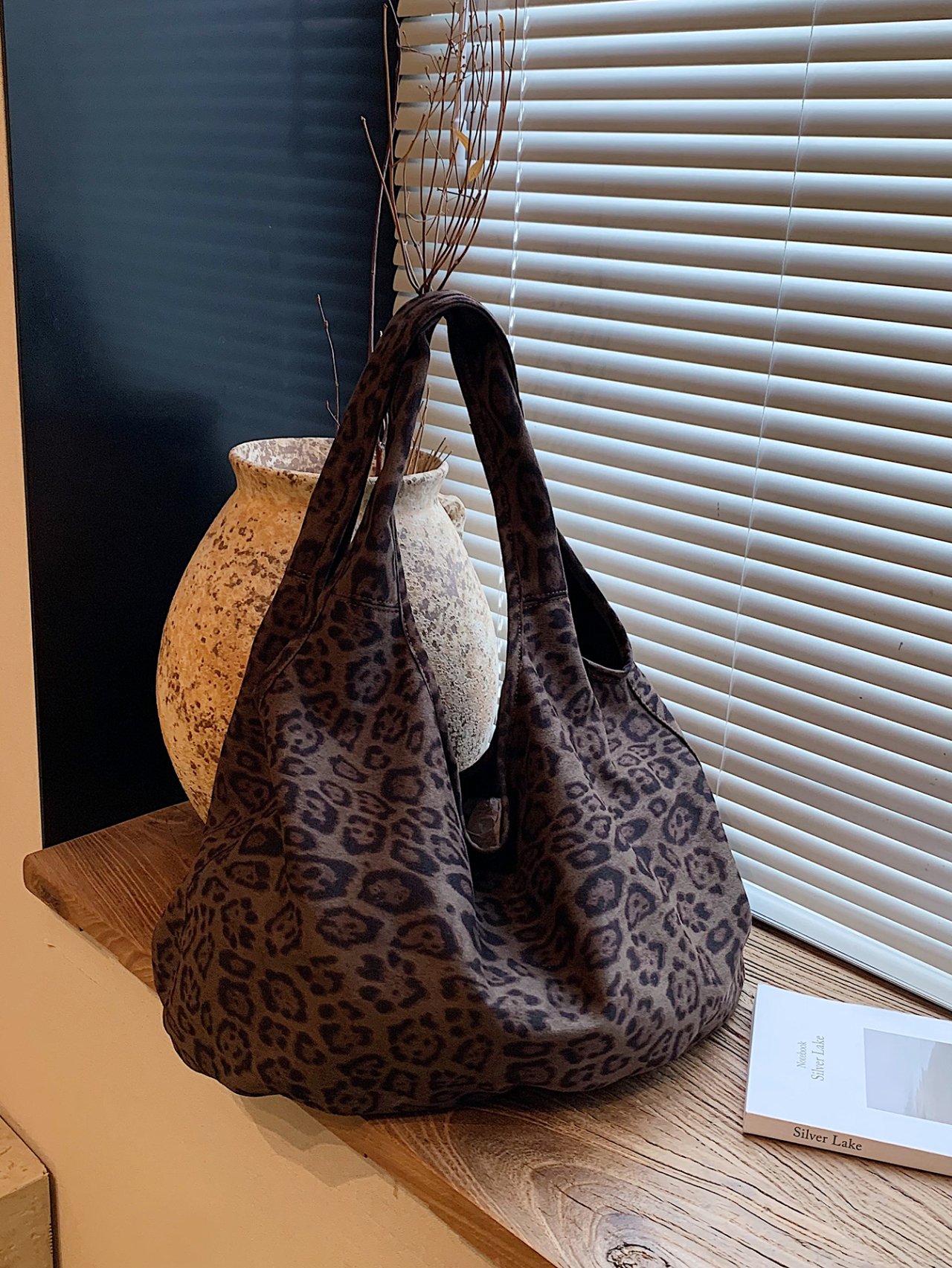 Leopard Print Shoulder Bag for Women